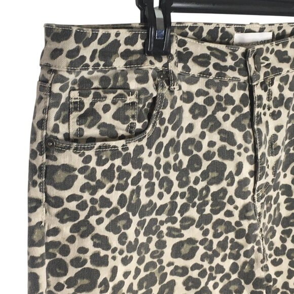 Ann Taylor LOFT Modern Skinny Jeans Womens 31/12 Leopard Print Stretch Denim - Picture 3 of 16